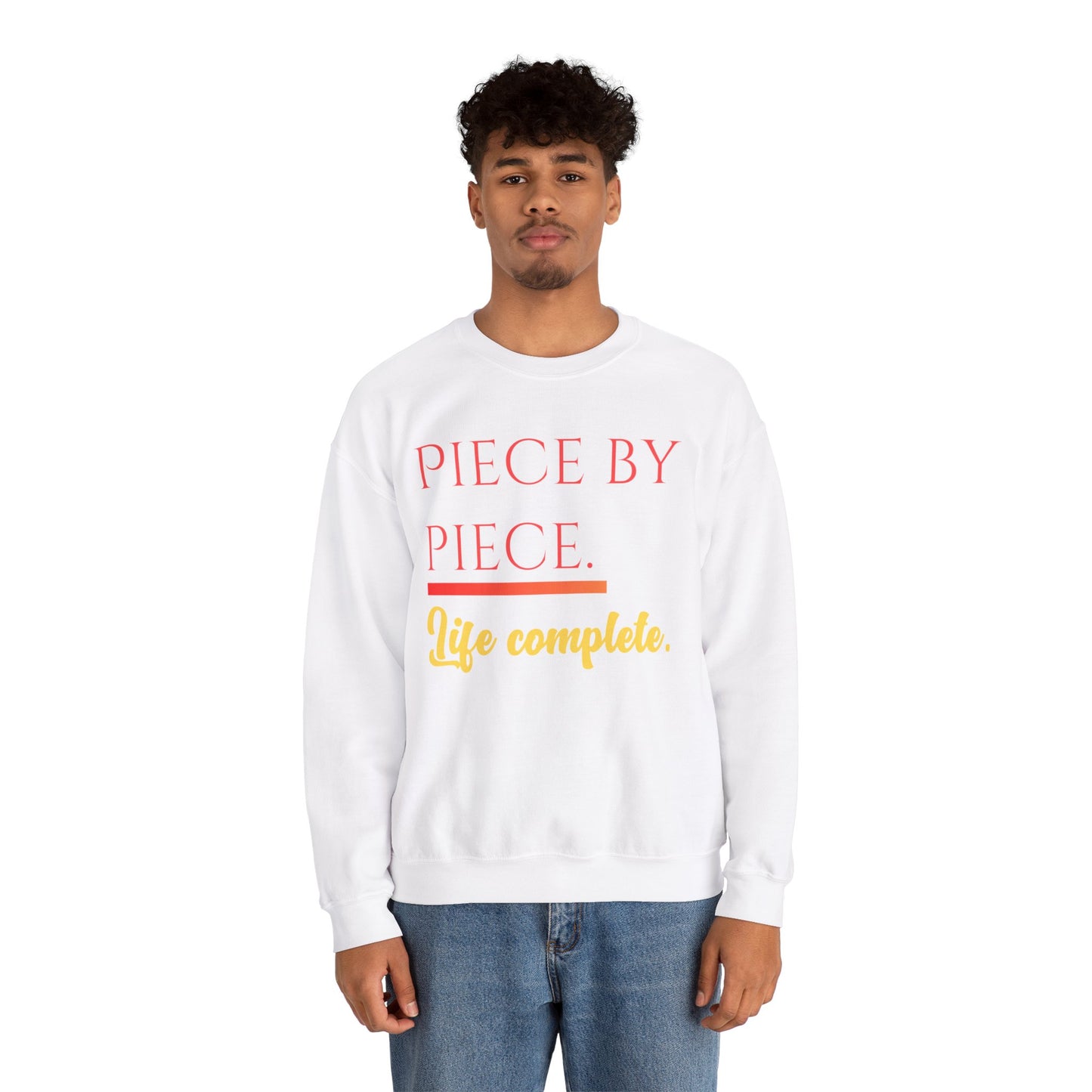 Piece by Piece Crewneck Sweatshirt – Distressed Life Complete Pullover