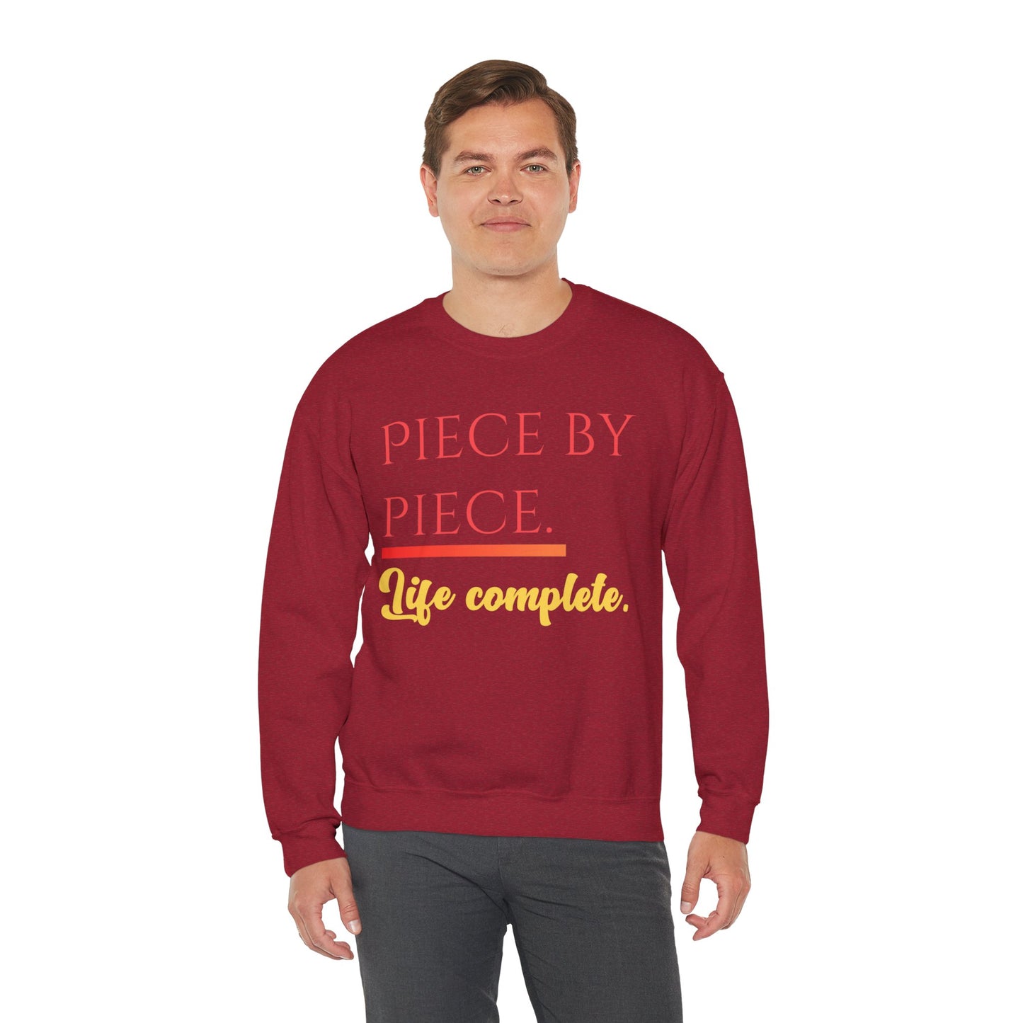 Piece by Piece Crewneck Sweatshirt – Distressed Life Complete Pullover