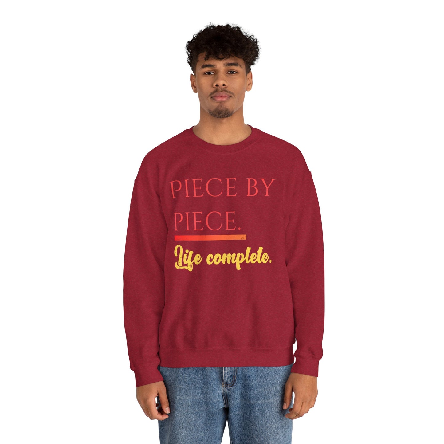 Piece by Piece Crewneck Sweatshirt – Distressed Life Complete Pullover