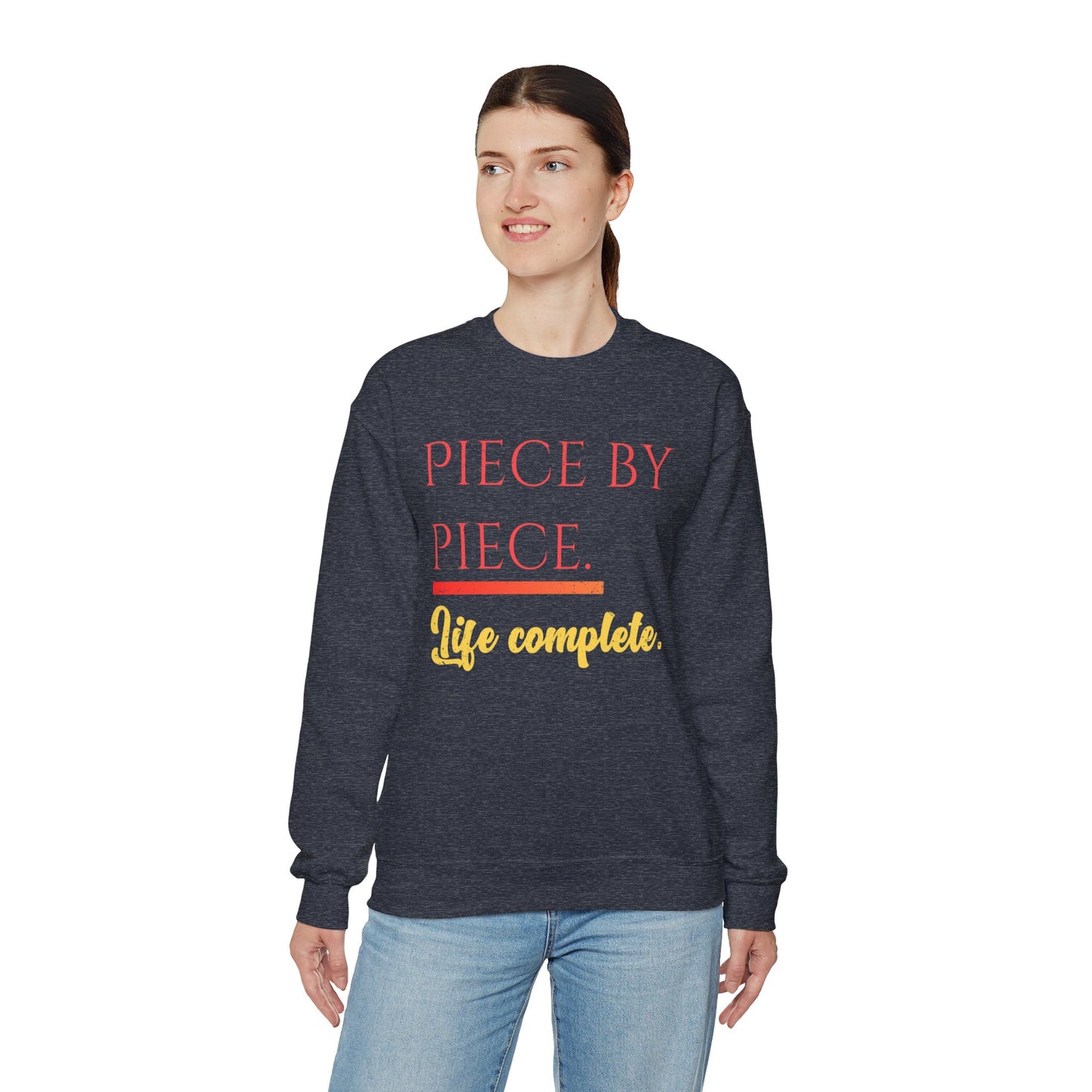 Piece by Piece Crewneck Sweatshirt – Distressed Life Complete Pullover