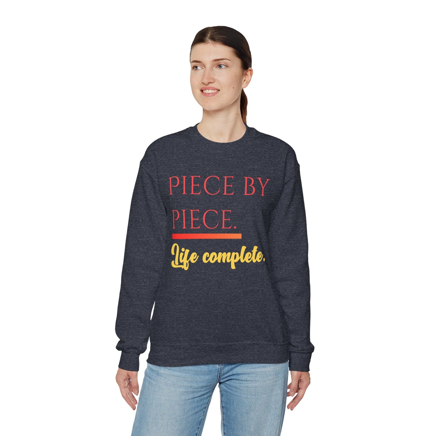 Piece by Piece Crewneck Sweatshirt – Distressed Life Complete Pullover