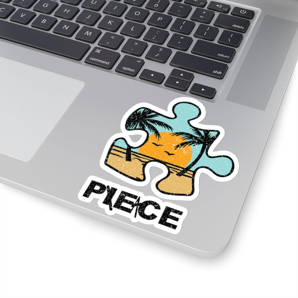 Sunny Beach ‘Peace’ Kiss-Cut Stickers – Distressed Style Vinyl Stickers