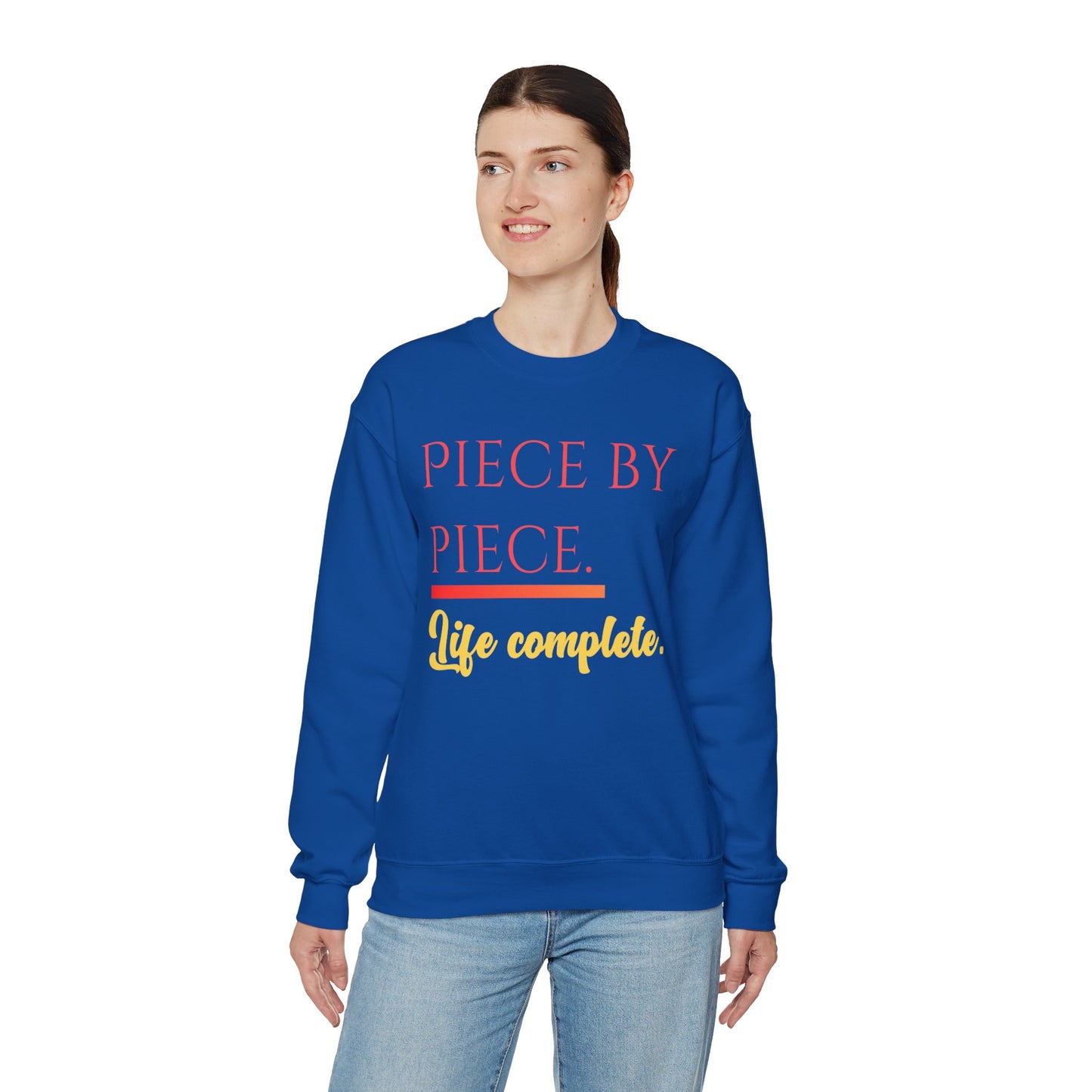Piece by Piece Crewneck Sweatshirt – Distressed Life Complete Pullover