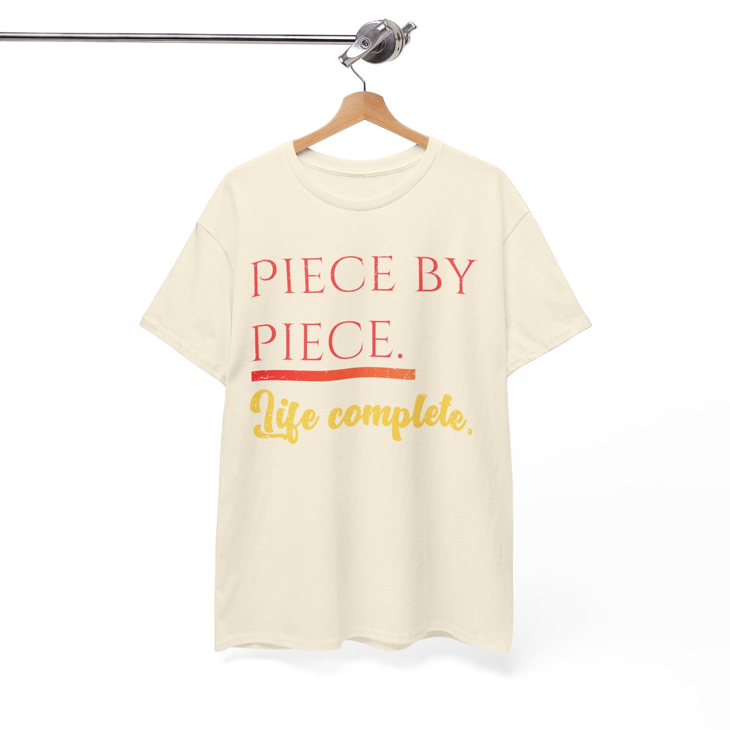 Piece by Piece Distressed T-Shirt – Life Complete Graphic Tee by Trash Cat Tee's
