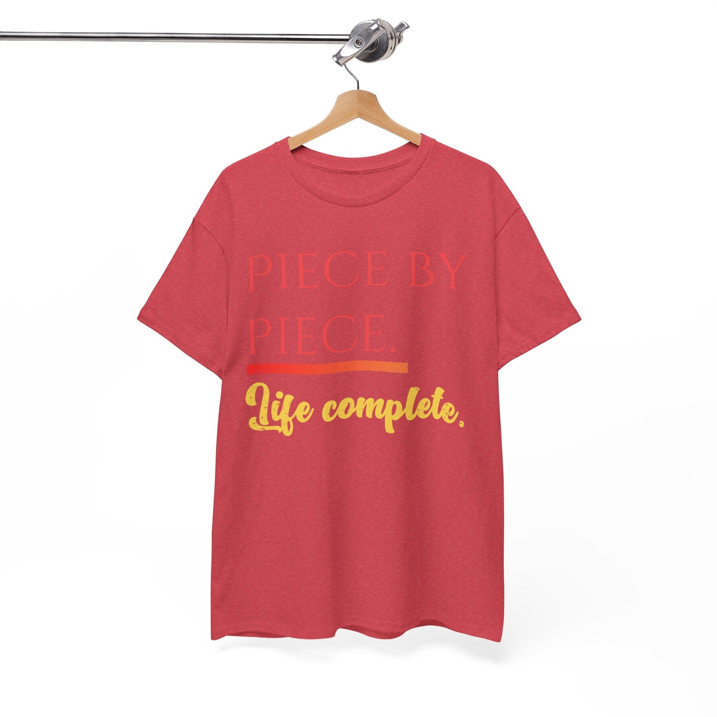 Piece by Piece Distressed T-Shirt – Life Complete Graphic Tee by Trash Cat Tee's