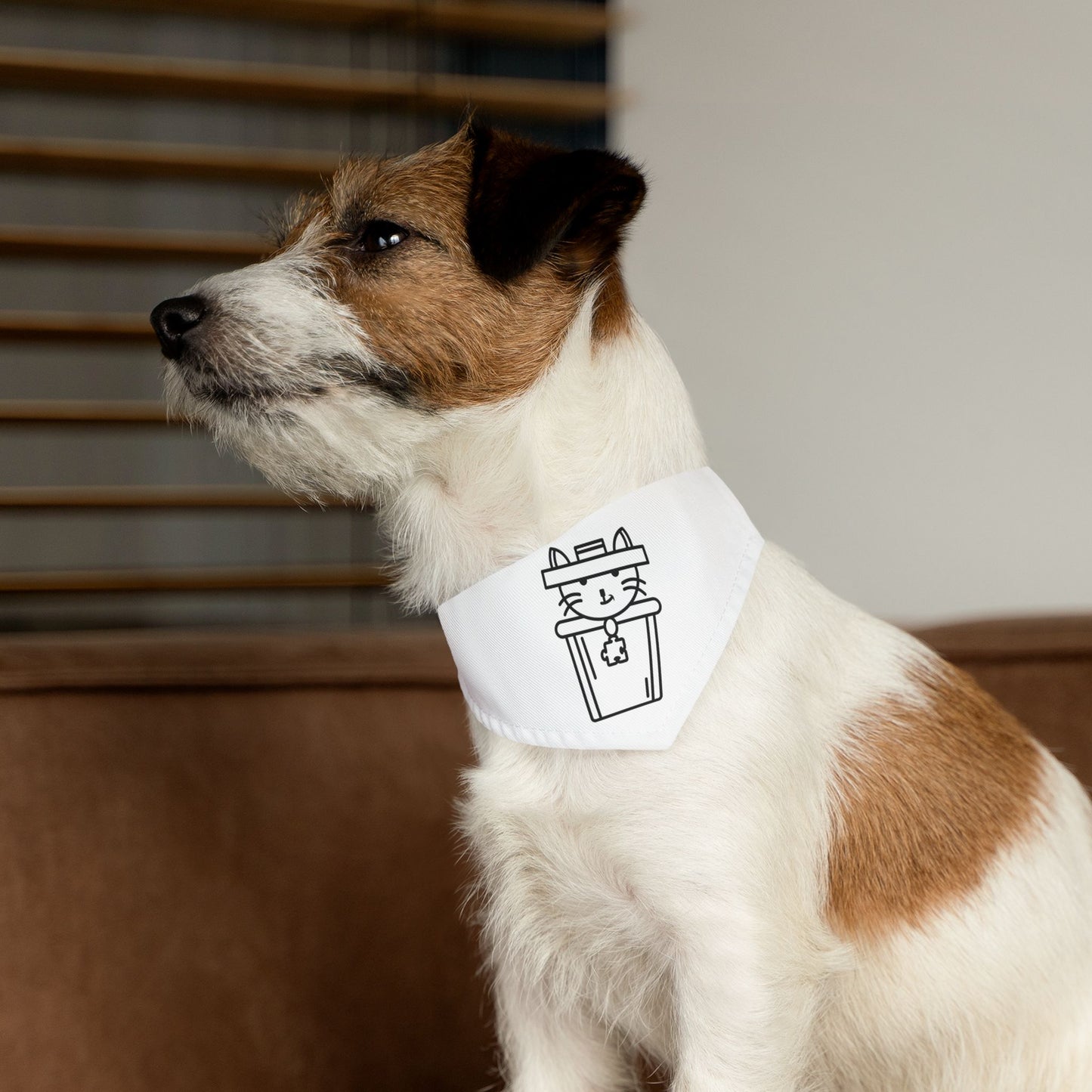 Pet Bandana Collar – Trash Cat Tee's Iconic Logo Design