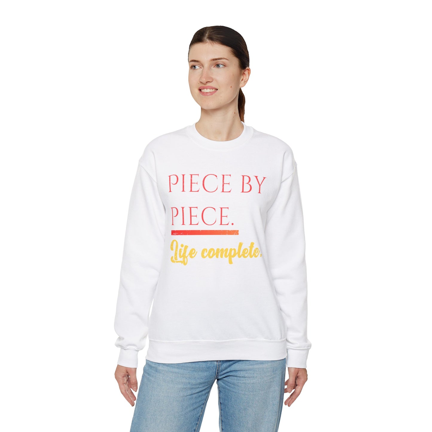 Piece by Piece Crewneck Sweatshirt – Distressed Life Complete Pullover