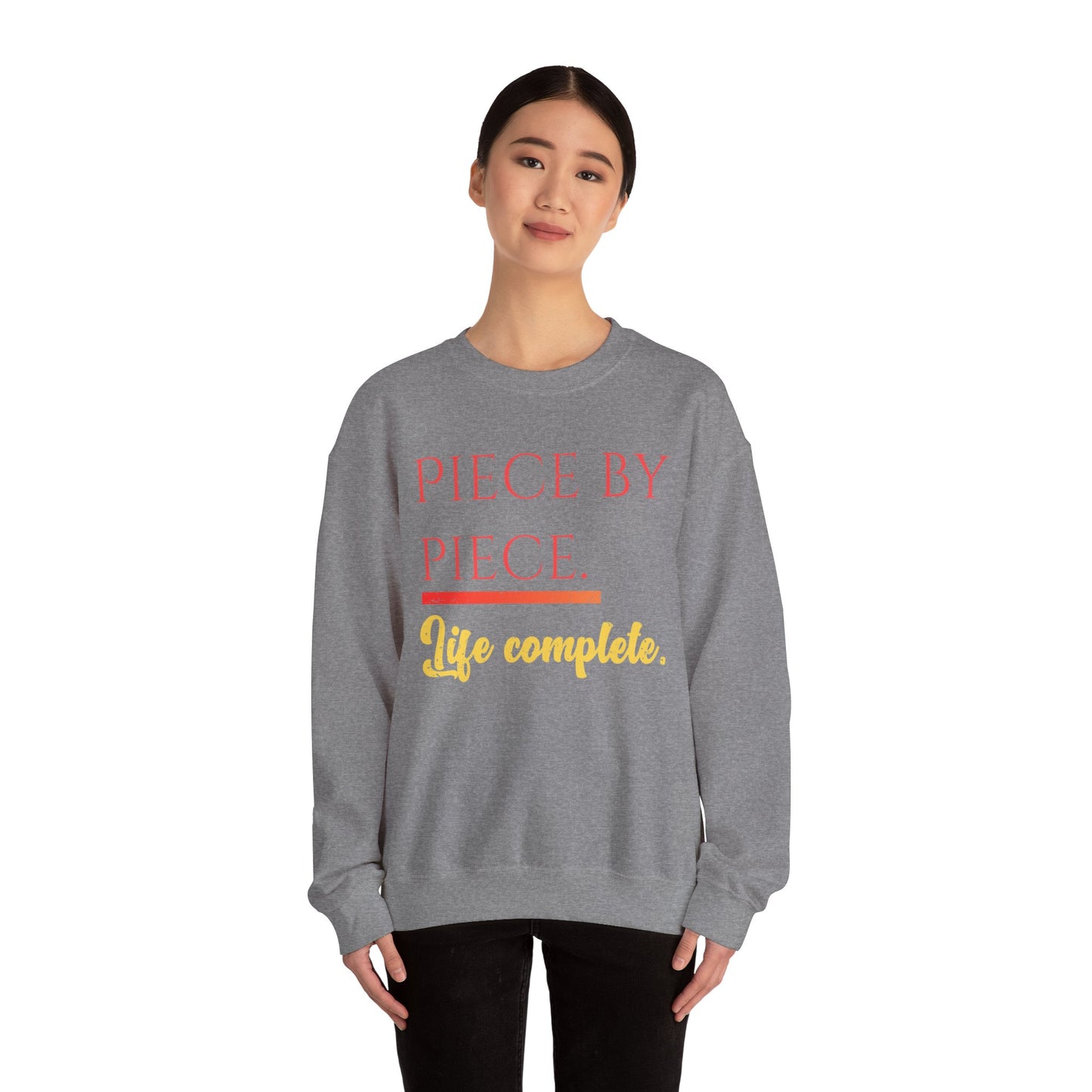 Piece by Piece Crewneck Sweatshirt – Distressed Life Complete Pullover