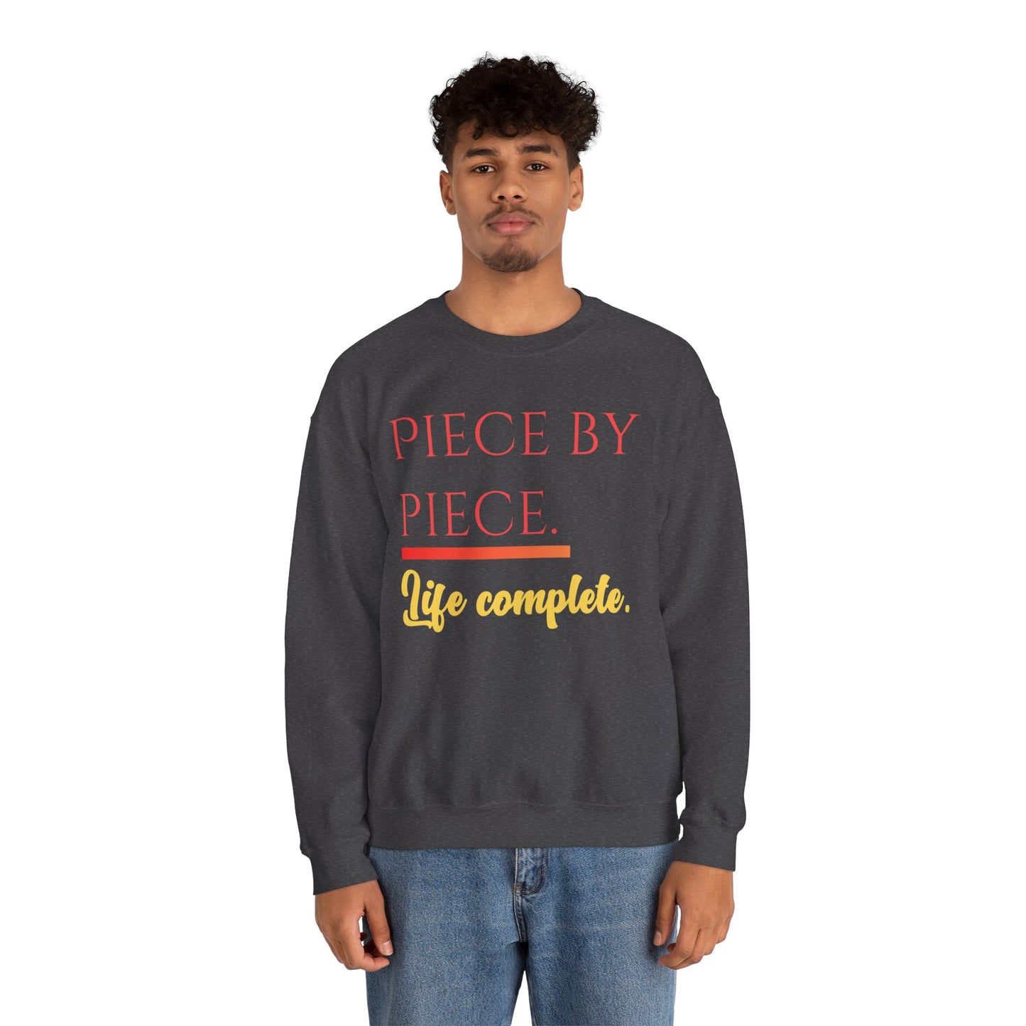 Piece by Piece Crewneck Sweatshirt – Distressed Life Complete Pullover