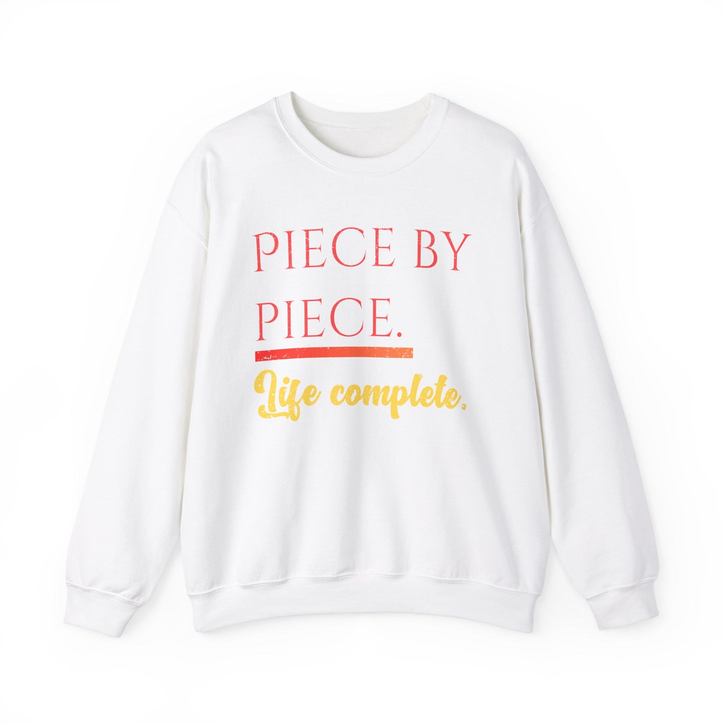 Piece by Piece Crewneck Sweatshirt – Distressed Life Complete Pullover
