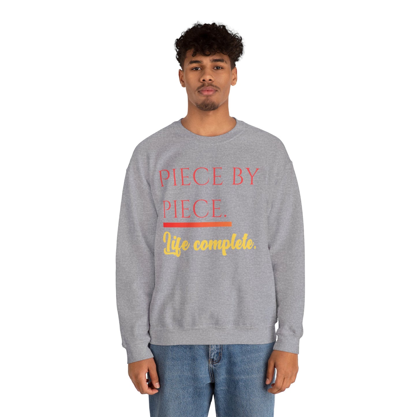 Piece by Piece Crewneck Sweatshirt – Distressed Life Complete Pullover
