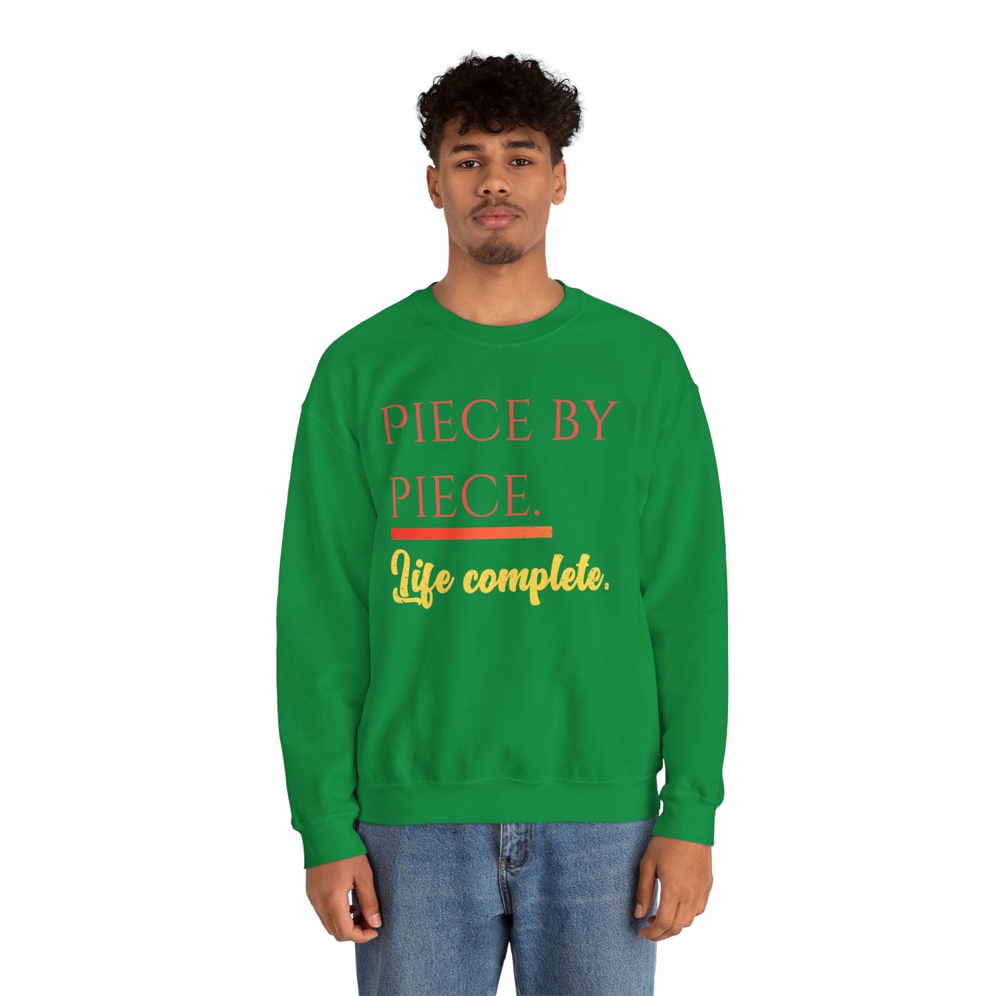 Piece by Piece Crewneck Sweatshirt – Distressed Life Complete Pullover