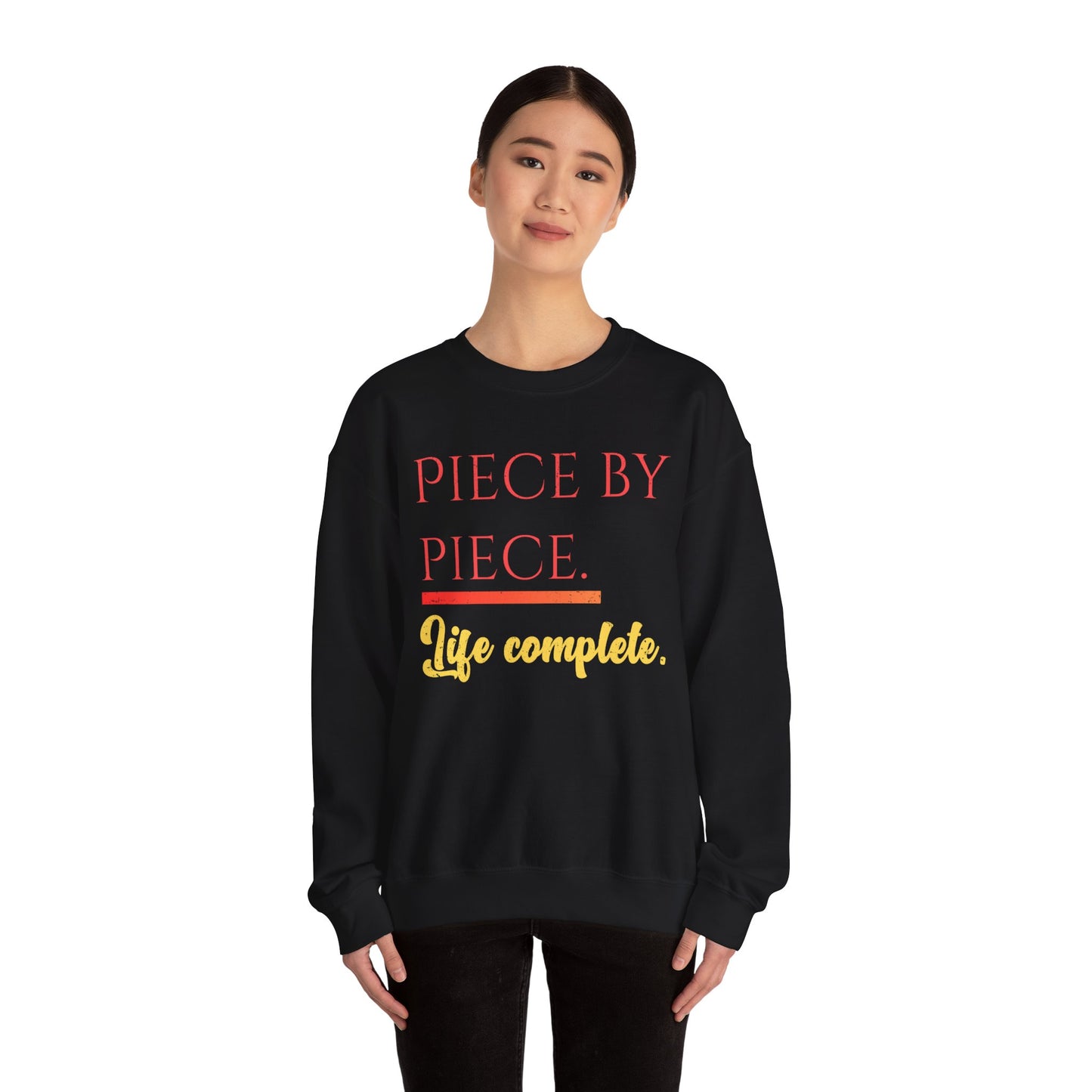 Piece by Piece Crewneck Sweatshirt – Distressed Life Complete Pullover
