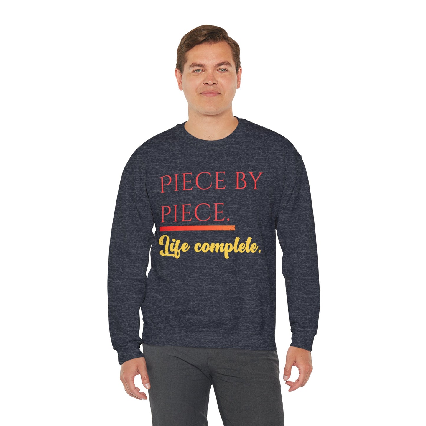 Piece by Piece Crewneck Sweatshirt – Distressed Life Complete Pullover