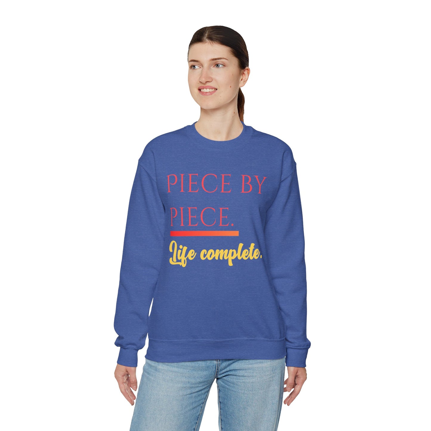 Piece by Piece Crewneck Sweatshirt – Distressed Life Complete Pullover