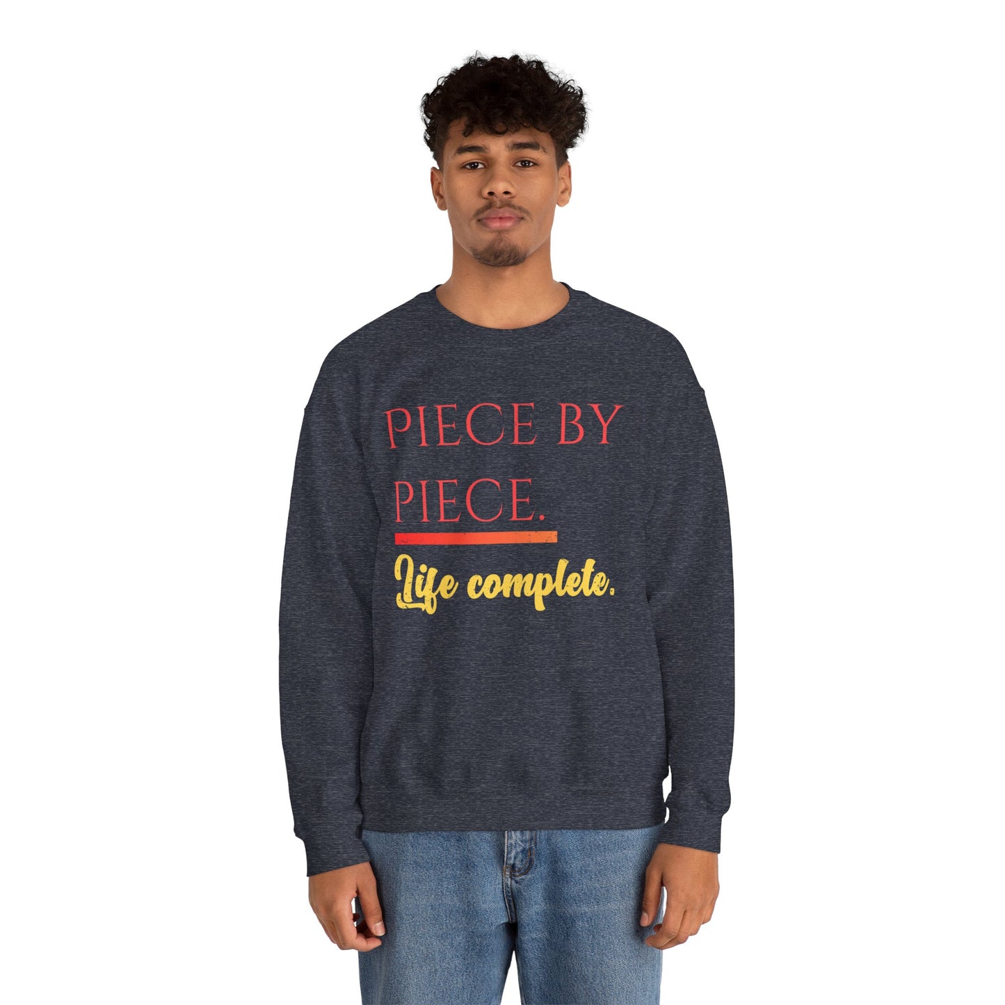 Piece by Piece Crewneck Sweatshirt – Distressed Life Complete Pullover