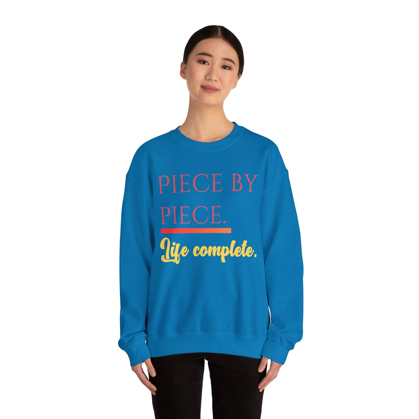 Piece by Piece Crewneck Sweatshirt – Distressed Life Complete Pullover