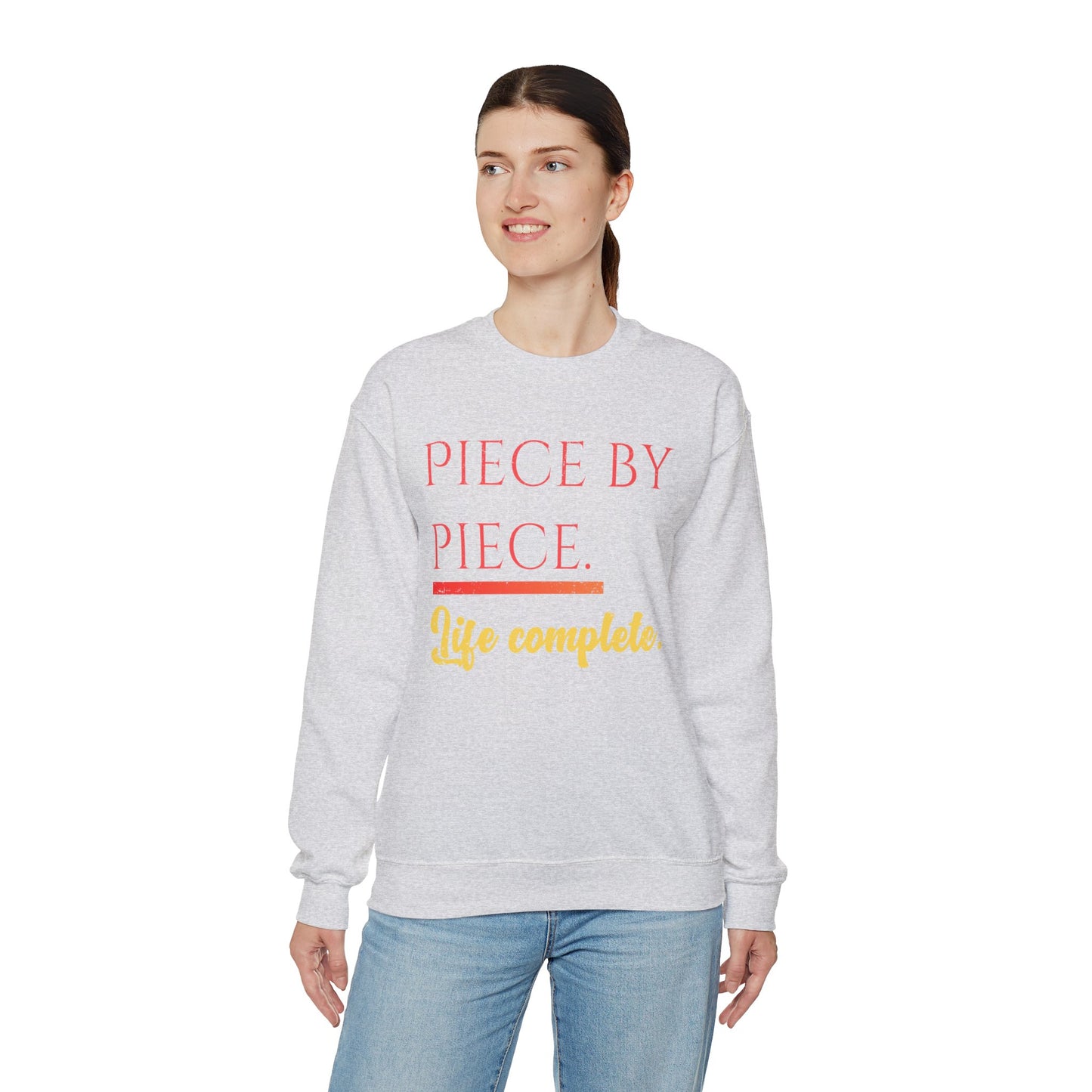 Piece by Piece Crewneck Sweatshirt – Distressed Life Complete Pullover