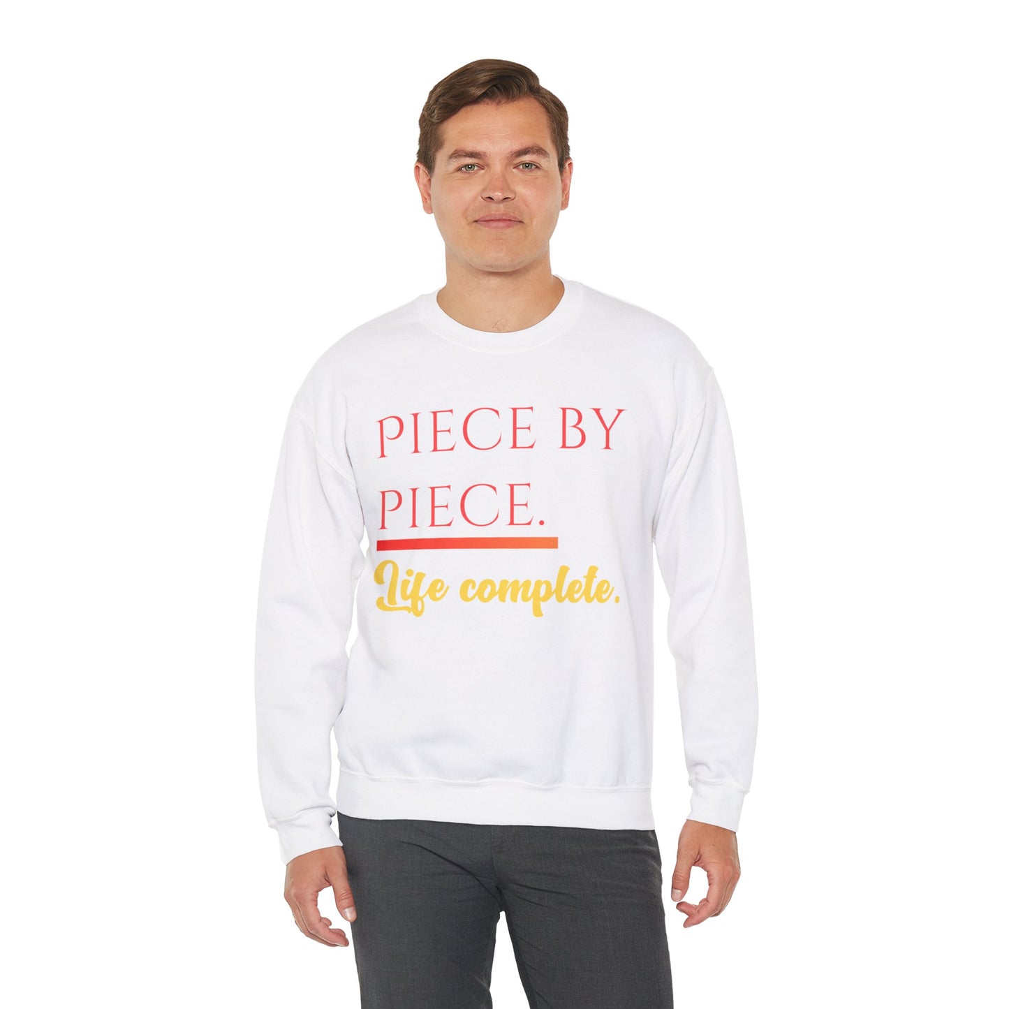 Piece by Piece Crewneck Sweatshirt – Distressed Life Complete Pullover