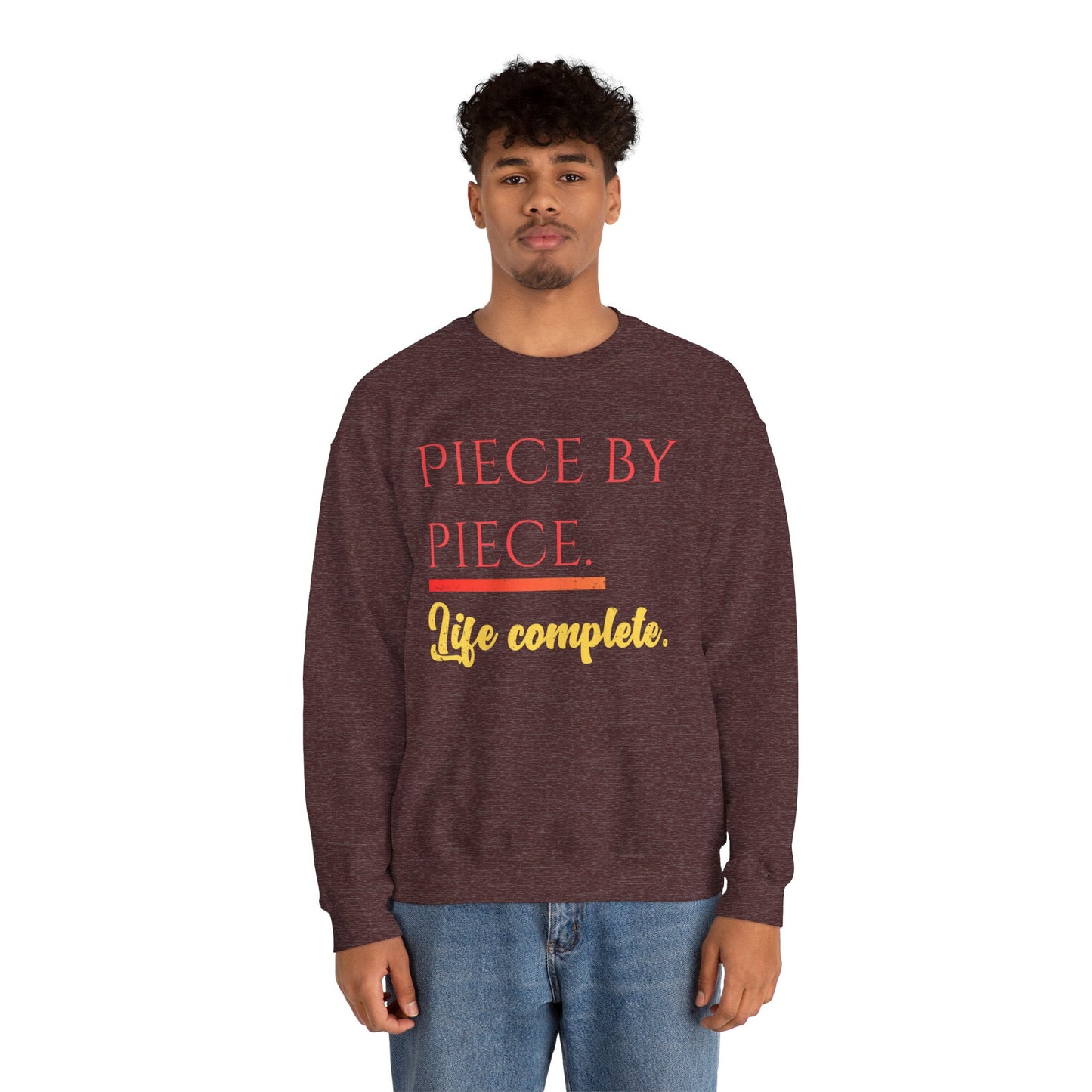Piece by Piece Crewneck Sweatshirt – Distressed Life Complete Pullover