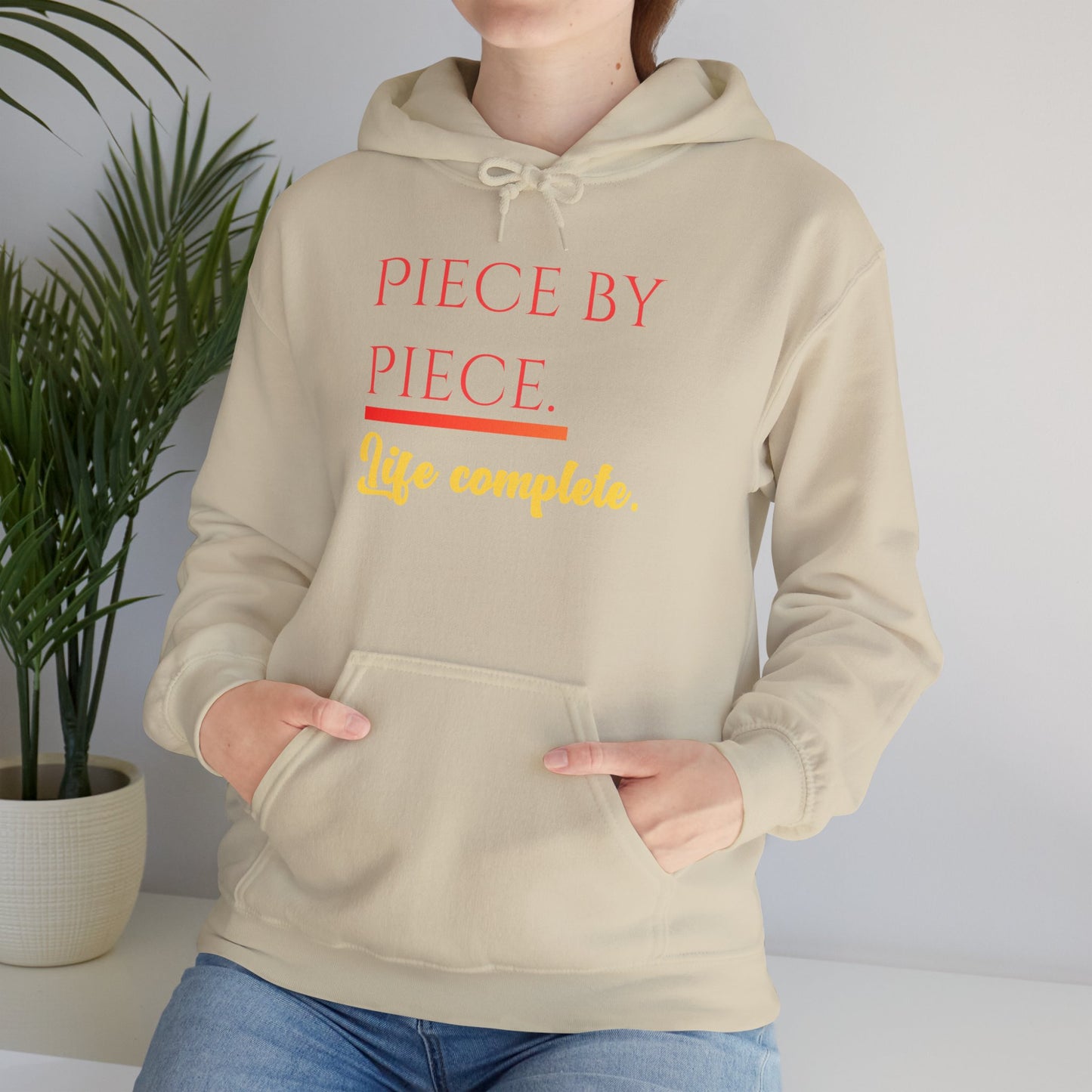 Piece by Piece Pullover Hoodie – Life Complete Sweatshirt