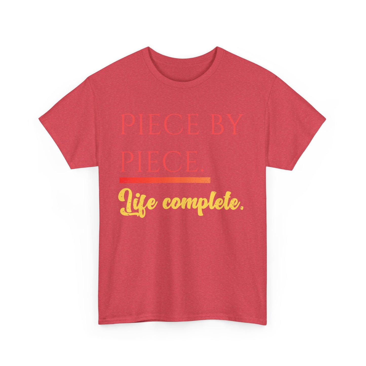 Piece by Piece Distressed T-Shirt – Life Complete Graphic Tee by Trash Cat Tee's