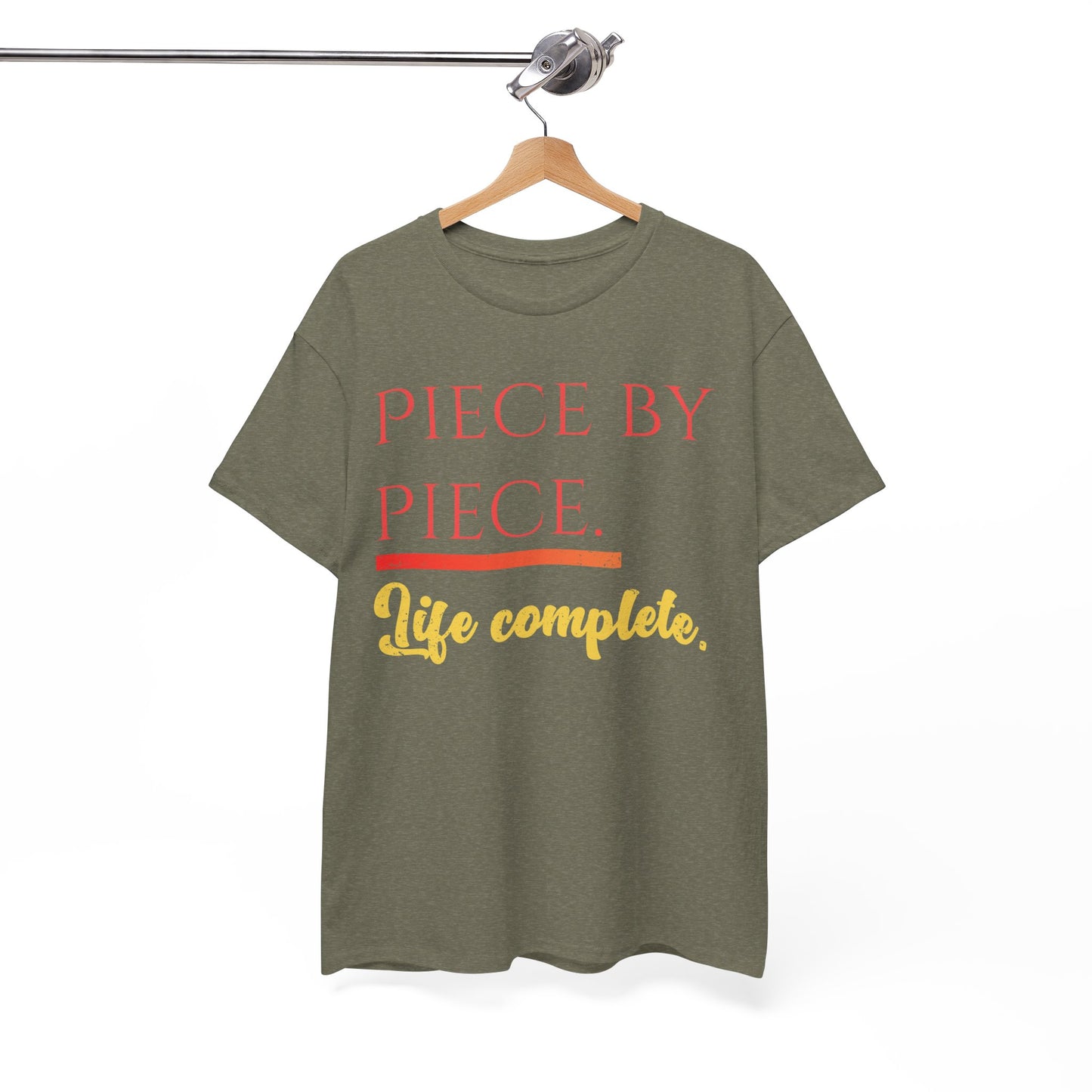 Piece by Piece Distressed T-Shirt – Life Complete Graphic Tee by Trash Cat Tee's