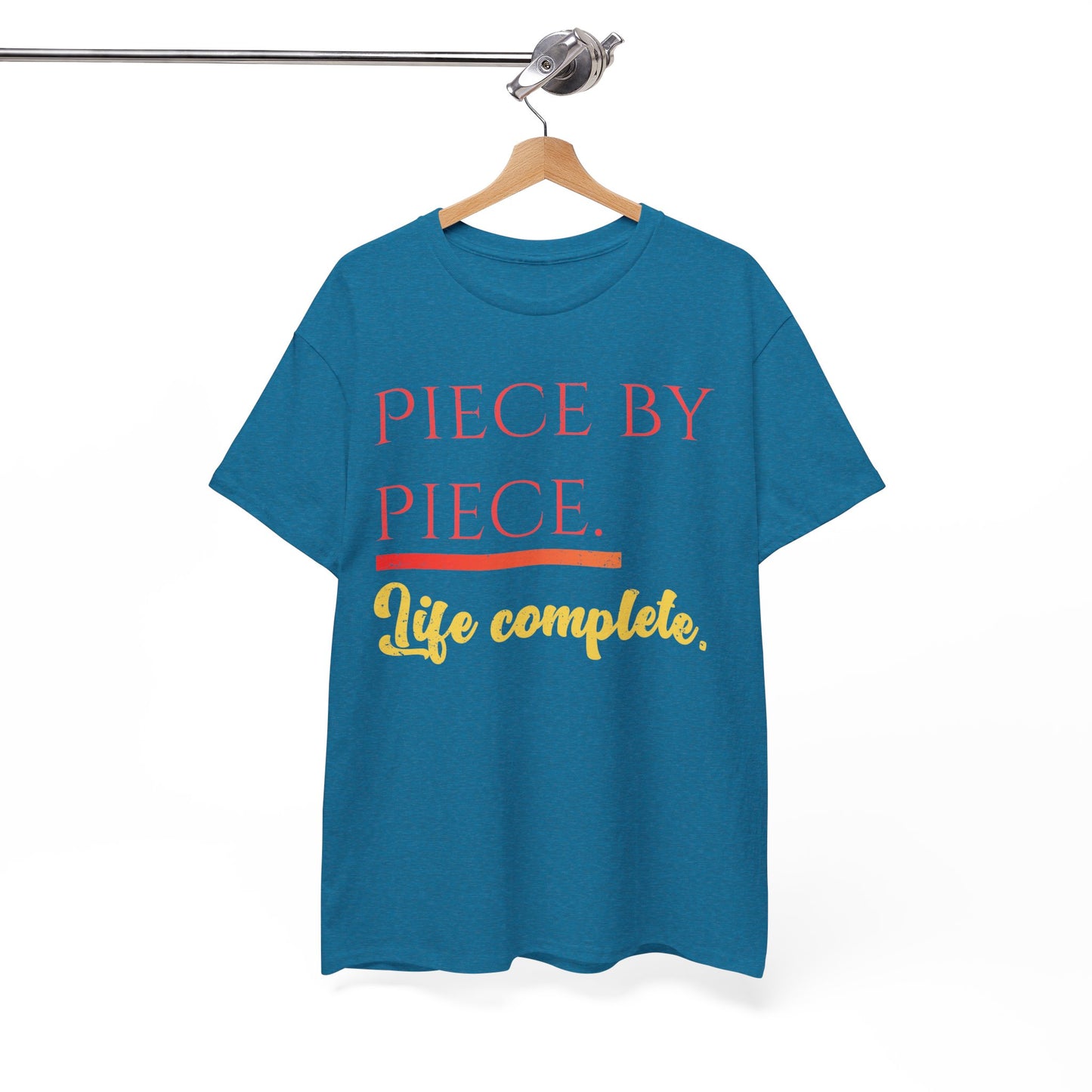 Piece by Piece Distressed T-Shirt – Life Complete Graphic Tee by Trash Cat Tee's