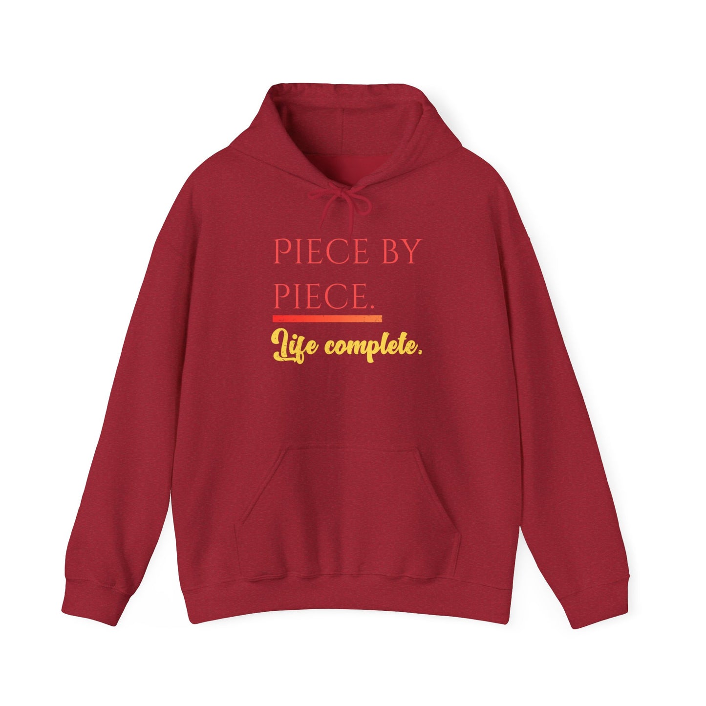 Piece by Piece Pullover Hoodie – Life Complete Distressed Sweatshirt