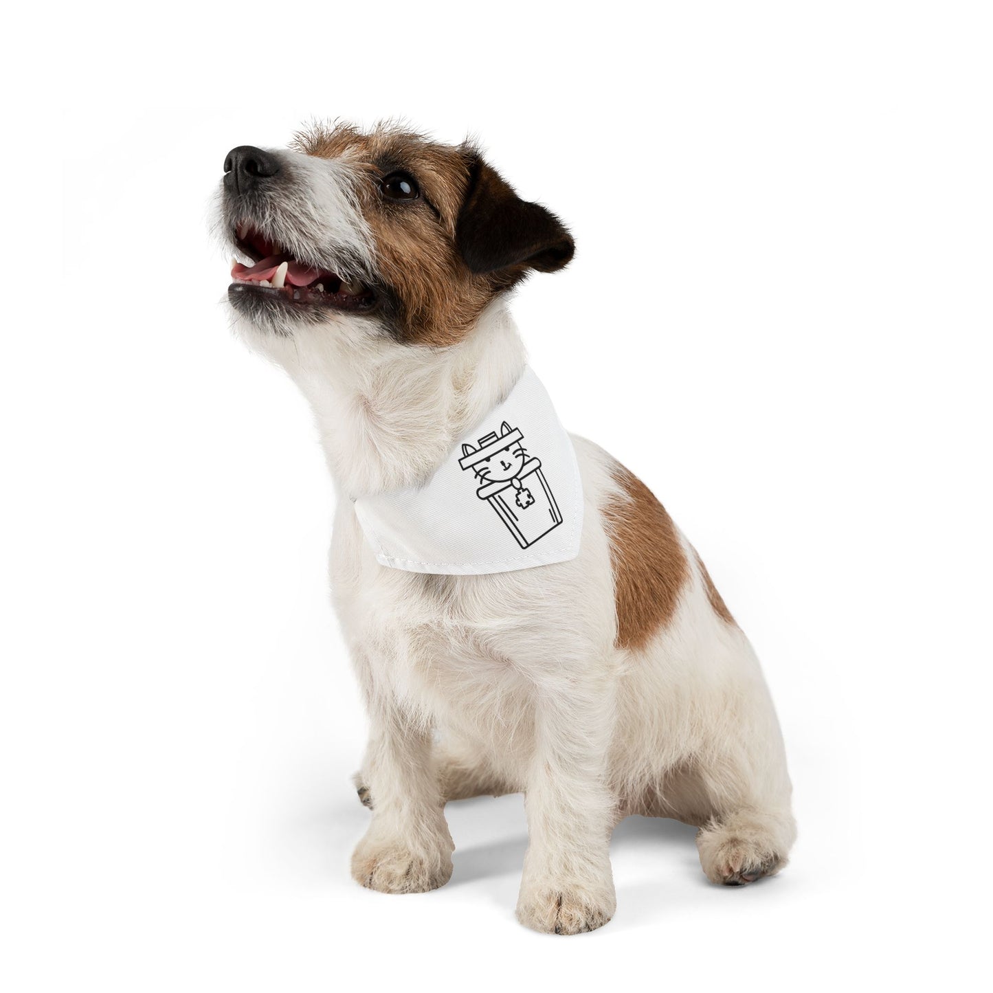 Pet Bandana Collar – Trash Cat Tee's Iconic Logo Design