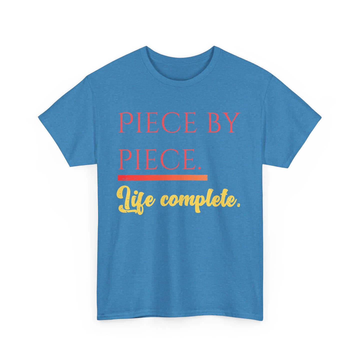 Piece by Piece Distressed T-Shirt – Life Complete Graphic Tee by Trash Cat Tee's