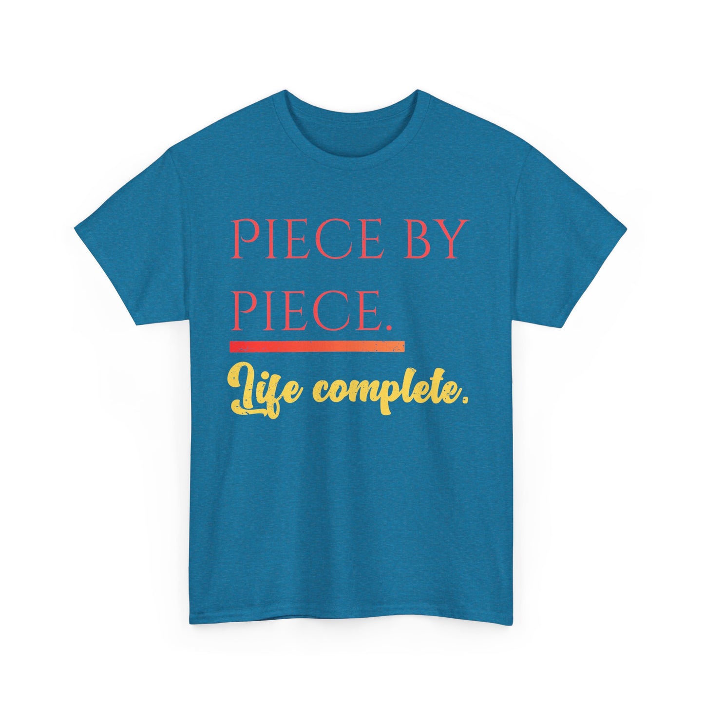 Piece by Piece Distressed T-Shirt – Life Complete Graphic Tee by Trash Cat Tee's