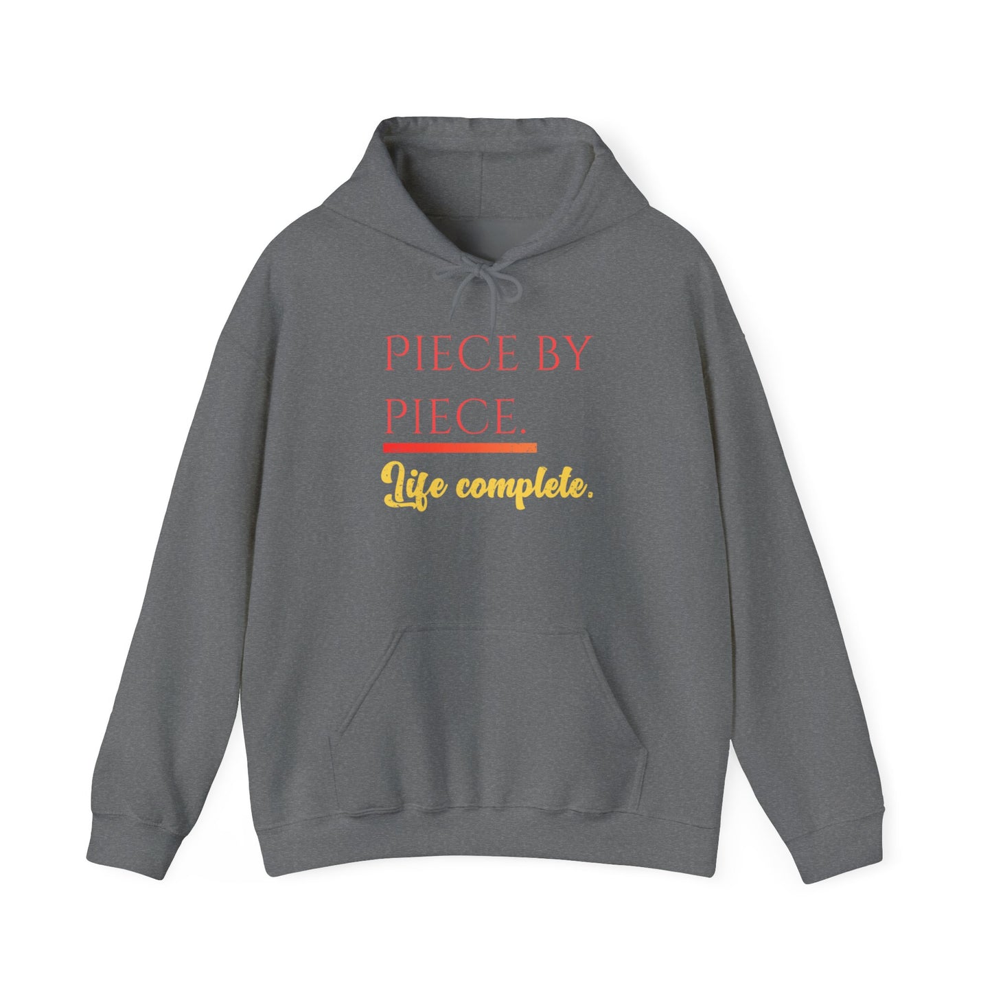 Piece by Piece Pullover Hoodie – Life Complete Distressed Sweatshirt