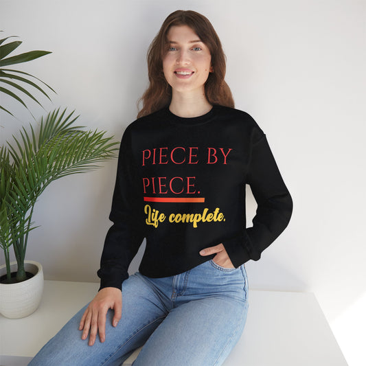 Piece by Piece Crewneck Sweatshirt – Distressed Life Complete Pullover